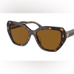 Tory Burch Brown Tortoise Sunglasses